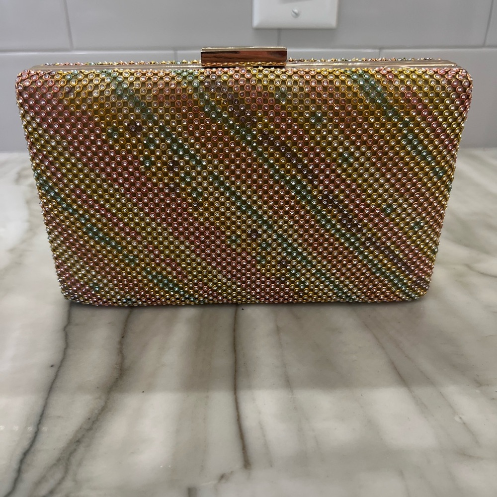 Multicolor Rhinestone Clutch - Picture 3 of 7